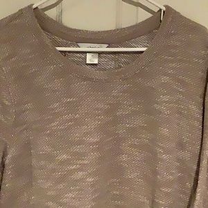 Purple Casual Sweatshirt